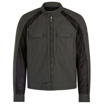 Giacche moto Belstaff Temple Tec Nylon Military Green Giacche moto Belstaff Temple Tec Nylon Military Green